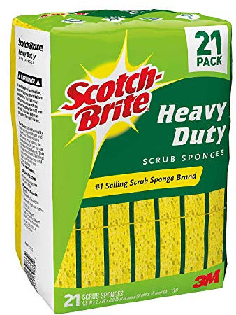 Scotch-Brite Heavy Duty Scrub Sponges - 21 Pack by Scotch-Brite