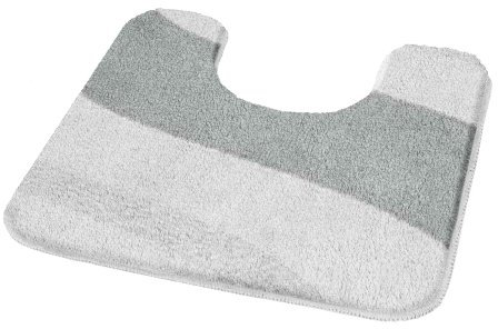 Kleine Wolke 4024977129 WC-Vorleger London, 55 x 55 cm mit Ausschnitt, Platin