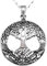 Alexander Castle Tree of Life Pendant Necklace 925 Sterling Silver Necklace for Women - Yggdrasil Crann Bethadh with 18 Silver Chain & Jewellery Gift Box - 24mm