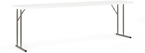 Flash Furniture Konferenztisch, klappbar, Granitweiß, 45,7 x 243,8 cm (B x L)
