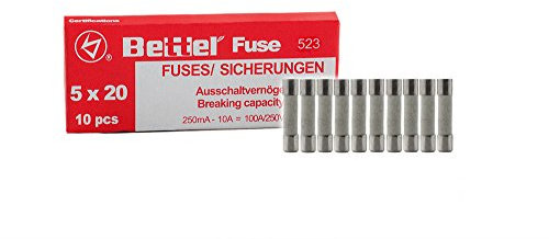 10er Päckchen Keramik Sicherungen 4A flink 5x20mm