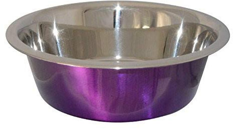 Ellie-Bo Dog or Cat Food and Water Bowls in 6 Sizes and 4 Colours (2.5Ltr XLarge, Purple)