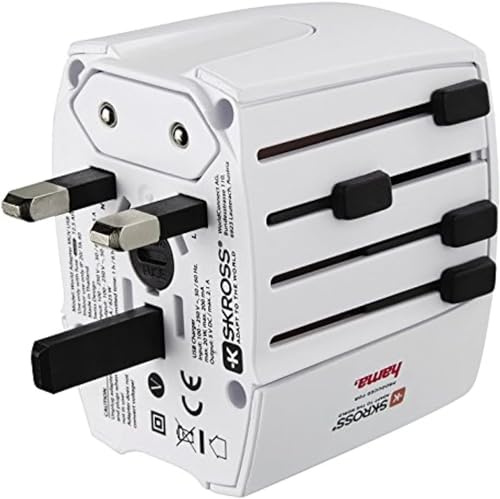 Hama 00128226 Universal-Steckdosenadapter, Weiß