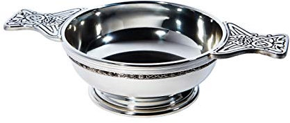 Wentworth Pewter Keltische Band Große Plus X Zinn Quaich Whisky Probierschale Loving Cup Burns Night
