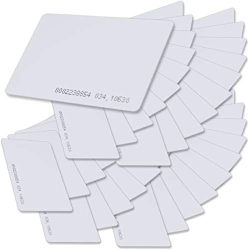 DollaTek Kontaktlose 125kHz ID TK4100 RFID Nähe Smart Eintrag Zugang Karte (Dicke 0,8 mm / 0,03 Zoll Pack von 50)