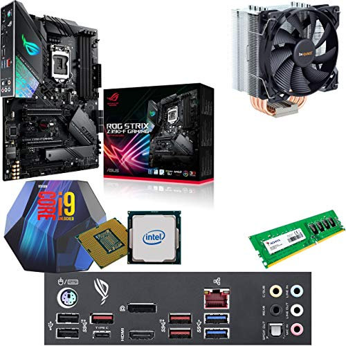 Components4All Intel Coffee Lake Core i9 9900K 3.6GHz (5.0GHz Turbo) CPU, Asus Strix Z390-F Gaming Motherboard, 4GB 2666MHz Adata DDR4 RAM & BeQuiet Pure Rock 120mm CPU Cooler Pre-Built Bundle