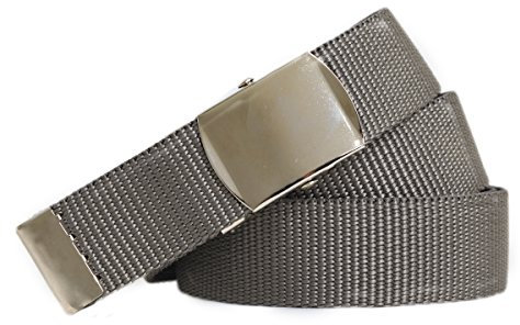 shenky Stoffgürtel | 3cm Breite | Stoff Gürtel mit Gürtelschnalle | Herrengürtel | Canvas | Damen | Schnalle | Damengürtel | belt | kombinierbar | Textilgürtel schmal | 100cm | Grau