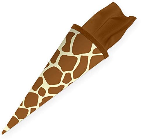 itenga Geschwisterschultüte 35cm Tiermuster Geschenkverpackung Schultüte Erwachsene (Giraffe)