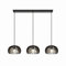 Lindby Pendelleuchte Jusra (Modern) in Schwarz aus Metall (3 flammig, E27) - Deckenlampe Esstischlampe Hängelampe Hängeleuchte Wohnzimmerleuchte