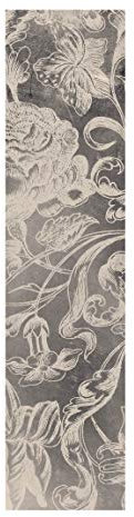 Bilderwelten Schiebegardine Blumenornament Flächenvorhang 250 x 60cm