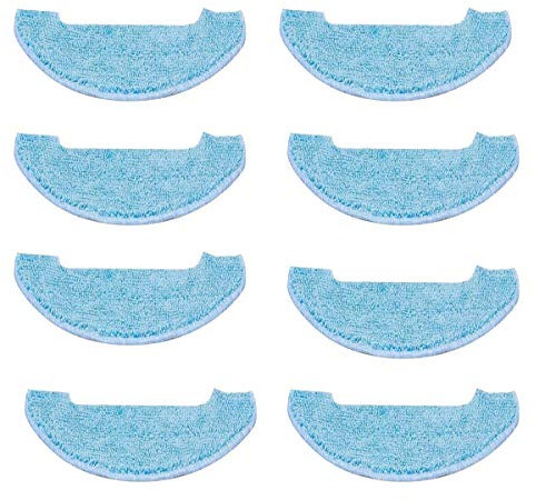 ZRF Lot de 8 chiffons de rechange pour aspirateur robot Bagotte BG700 BG800