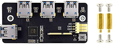 Waveshare Power Compatible with Raspberry Pi Compute Module 4 in a Compact Form Factor Options for RAM/EMMC/Wireless (PCIe to USB 3.2 Gen1 (B)) Raspberry Pi Compute Module 4