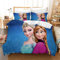 Fgolphd Prinzessinnen Bettwäsche 3D-Digitaldruck Mikrofaser Cartoon Quilt Cover ELSA Anna Für Mädchen Kinder (15,Single 135×200CM)