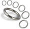 PROTECH 10 Stück O-Ring Edelstahlringe - Ring 4x40mm Rundringe aus rostfreiem Edelstahl A4 V4A geschweißt poliert Metallring