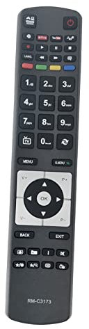 AULCMEET RM-C3173 RC5117 Replacement Remote Control Compatible with JVC 3D 50 LCD LED OLED TV LT39C740 LT50C740 LT-39C740 LT-50C740