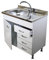 Arredobagno e Cucine Mobile sottolavello Bianco, 1 Anta e cassettiera, Senza lavello Inox cm.80