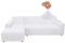 Jaotto Sofa Überwürfe Sofabezug Elastische Spandex Stretch Sofabezüge Couchbezug für L-Form Sofa Universal Waschbar Sofaüberwurf 2er Antirutsch(3 Sitzer+4 Sitzer,Weiß)