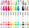 GOICC 12-Colour Gel Liner Nail Art Set For Girls– Painted Gel Polish Kit for DIY Nail Art Design, French Tips & Salon Use, 8ml