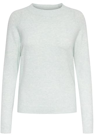 ONLY Damen Pullover Strickpullover ONLRICA Life 15204279,Mist Green/Detail:Melange,XL