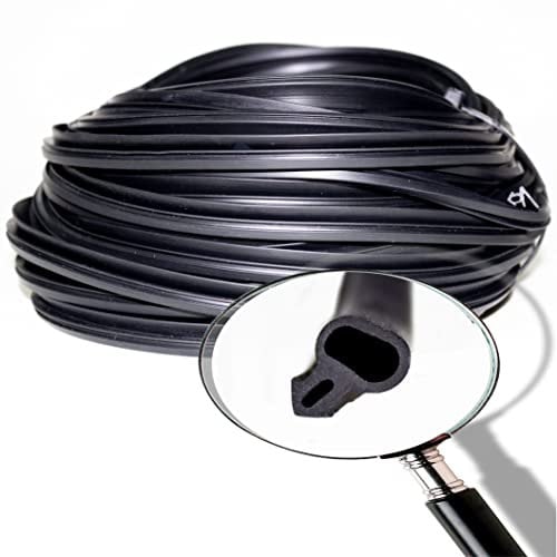 fensterdichtungen kunststofffenster|fensterdichtung holzfenster|S-232 schwarz|50M|fenster dichtung|gummi dichtband PVC-U fensterdichtung|dichtung fenster|haustür dichtung|fenster dichtungsgummi