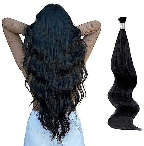 ABH AMAZINGBEAUTY HAIR Extensions Echthaar Bondings Seidig Glatte I Tip Haarverlängerungen Echthaar 45cm Gerade Farbe #1 Tiefschwarze Haarverlängerungen Unsichtbare Remy Natural Haar Spitzen 50g 50s