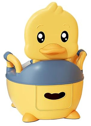 Kinder Closehocker Urinal für Jungen, Mädchen, Kinder, Säuglinge und Kleinkinder, Bettwanne und Urinal aus gelb und blau