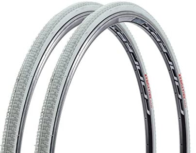 2 Stück 28 Zoll KARVS Fahrrad Falt Reifen 23-622 tire 700x23 Folding Tire Weiss B-Ware