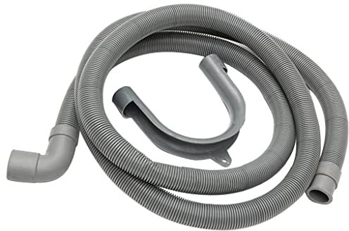 predolo Universeller Flexibler Winkel Ablaufschlauch mit Winkel für Waschmaschine, 4m
