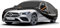 Telo Copriauto da Esterno GUNHYI, 7 Strati Copertura Auto Impermeabile e Traspirante, Anti-vento e Antipolvere per Benz CLA, Passat, 3 Serie, Fiat Tipo con Cerniera e in Cotone Adatto(450 a 470 cm) 3L