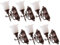Happyyami 6st Puppenhaus Wandleuchte Puppenhaus Miniatur Beleuchtung Puppenhaus-miniaturmöbel Miniatur-wandlampen Lampe Foto Requisite Spielzeughaus Zubehör Mini-leuchte Scheinen Laterne Abs