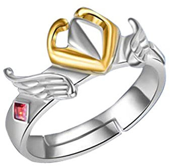XJruixi Anime Saint Seiya Knights of The Zodia Pegasus Cosplay Ring Unisex Adjustable Alloy Cartoon Rings Jewelry Accessories Props Gift