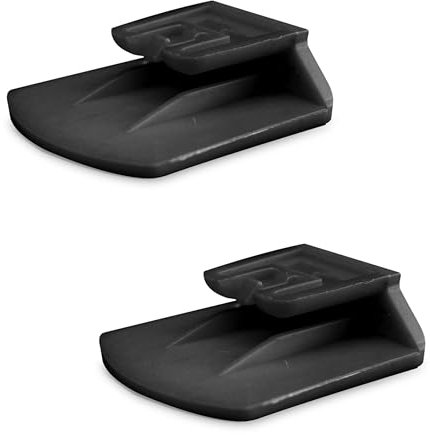 Generico due Pezzi Clip Supporto compatibile con Telepass Slim e compatibile con MooneyGo. Disponibile in 6 Colori (Nero)