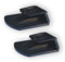 Generico due Pezzi Clip Supporto compatibile con Telepass Slim e compatibile con MooneyGo. Disponibile in 6 Colori (Nero)