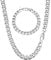 LOLIAS Men Sturdy Cuban Chain Necklace Bracelet Set 5/9mm Width, 18 20 22 Length, Silver Tone 316L Stainless Steel Mens Chain Necklace Bracelet for Boy Hip Hop Jewelry Men's Jewellery