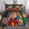 BARDYS Alvin and The Chipmunks Spannbetttücher Bettwäsche, Druck Bettbezug,deckenbezug Mit Kissenbezug,süße Dekoration Bettwäsche SetKing（220x240cm）