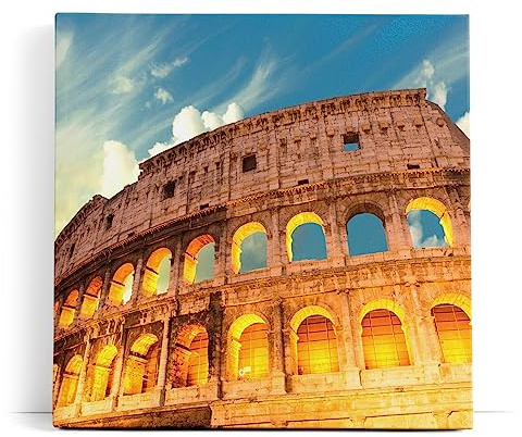 Paul Sinus Wandbild 80x80cm Rom Kollusion Römer Italien Gladiatoren Antik