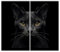 SMTDeco Herdabdeckplatte Ceranfeld Abdeckplatte Herdabdeckung Herdplatten Abdeckungen Induktionskochfeld 2 x 30x52 cm 2-tlg. Katze Schwarz