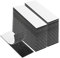 EOTW 36pc Hook and Loop Strip Tape, 1 x 4 Self Adhesive Sticky Back Double Sided Tape Heavy Duty Strong Reusable Wall Fastener Tape