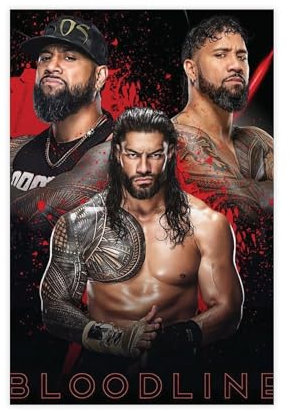 MEZUMI Leinwandposter Roman Reigns, Wandkunst, Dekordruck, Bild, Gemälde für Wohnzimmer, Schlafzimmer, Dekoration, ungerahmt, 30 x 45 cm