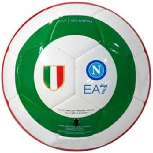 SSC NAPOLI Pallone EA7 Campioni d'Italia, scudetto tricolore, azzurro napoli, per allenamento taglia 5