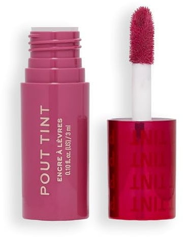 Makeup Revolution, Pout Tint, Leichtes Lippen-Tönung, Aufbaubare Farbe, Hydratisierende Formel mit Gloss zu Farb-Finish, Mad About Mauve, 3ml