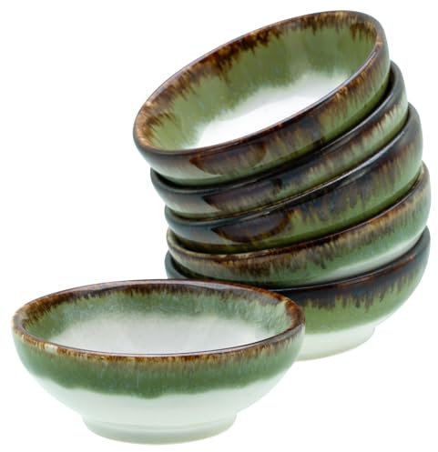 CreaTable, 21813, Serie Cascade, 6-teiliges Geschirrset, Sojaschlen Set aus Steinzeug, spülmaschinen- und mikrowellengeeignet, Qualitätsproduktion