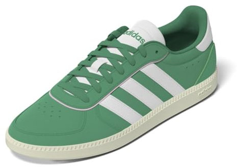 adidas Femme Breaknet Sleek Basket, Vert Court, Blanc, Rose Clair, 38 EU