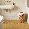 Alwayspon Adesivi per piastrelle, 25 pezzi x 20 cm, colore arancione, autoadesivi, per bagno, cucina, paraspruzzi, in vinile, per pavimenti e pareti