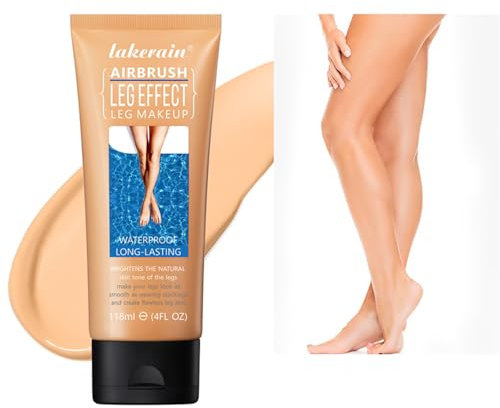 Sugeru®Bein Make Up Wasserfest Lotion | Besenreiser Abdecken, Körper Make Up Wasserfest | Beintattoo Wasserdicht und Langlebig Abdecken | Narben Abdecken Wasserfest, Krampfadern Abdecken (02, 118ml)