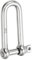 PATIKIL Manille à Goupille à Vis 10mm 3/8 1764Lb, 316 Acier Inoxydable Forgé Longue Manille D Qualité Marine pour Chaînes Câble Métallique en Plein Air, Argenté