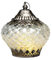 Laterne LED batteriebetrieben, (Batterien nicht enthalten) Glas Windlicht orientalisch champagnerfarben