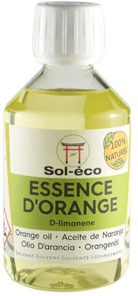 Esencia de naranja pura | D-limoneno | Aceite cítrico 100% natural | Limpiador desgrasante multiusos | 250 ml | Origen España