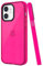 KIOMY Neon Hot Pink Case for iPhone 11, 6.1 Inches Shockproof Bumper Protective Silicone Stylish Clear Jelly Cute Cell Phone Back Cover with Bright Vibrant Color for Girls Women