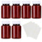 80ml 6 Pcs Pill Bottle Set, Reusable Lockable Medicine Box for Pill Pot Empty Pill Bottles for Storage Medicine Medicine Pots Empty Plastic Medicine Amber Bottles for Strong Medicine